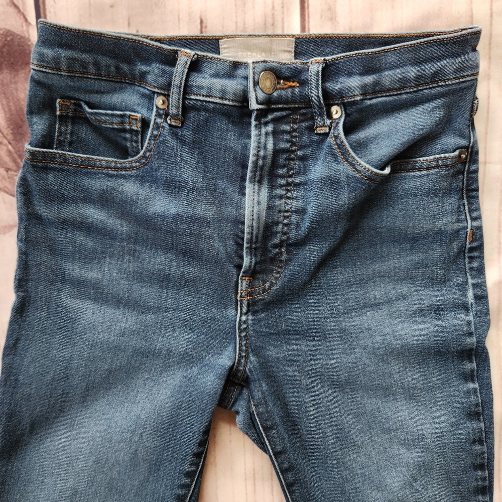 Everlane "The High Rise Skinny Jean" Medium Blue | Women's Size 27 Regular - Picture 4 of 10